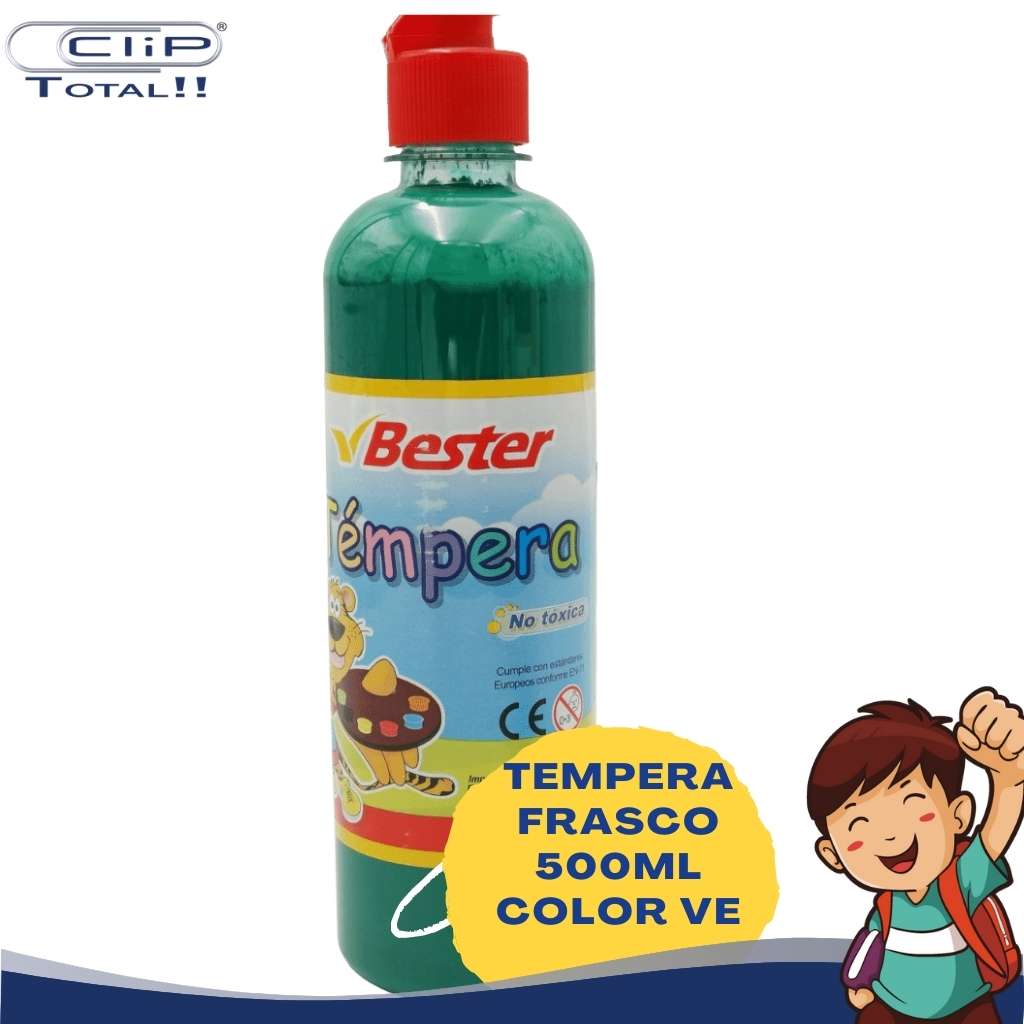 TEMPERA FRASCO 500ML COLOR VE BESTER