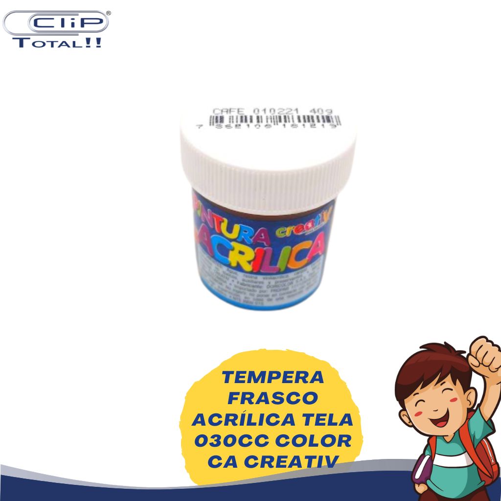 TEMPERA FRASCO ACRÍLICA TELA 030CC COLOR CA CREATIV