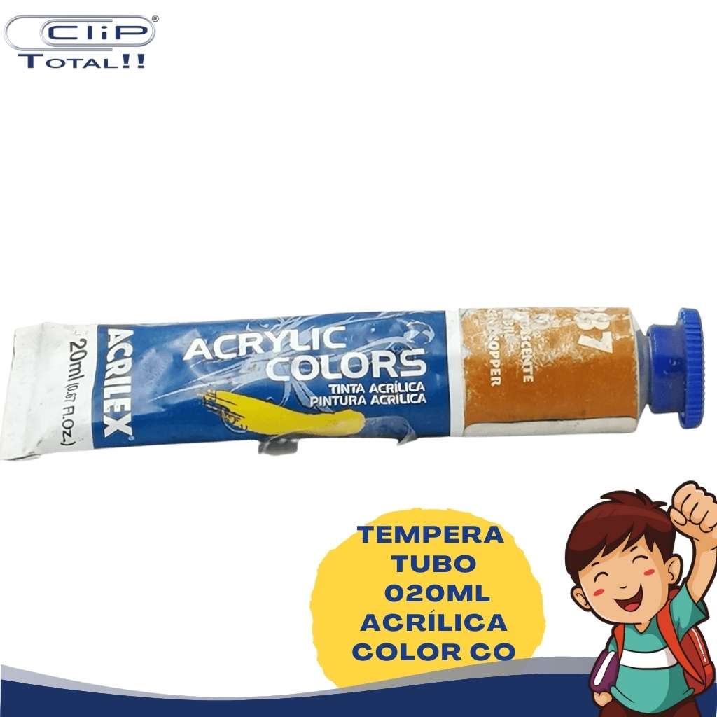 TEMPERA TUBO 020ML ACRÍLICA COLOR CO