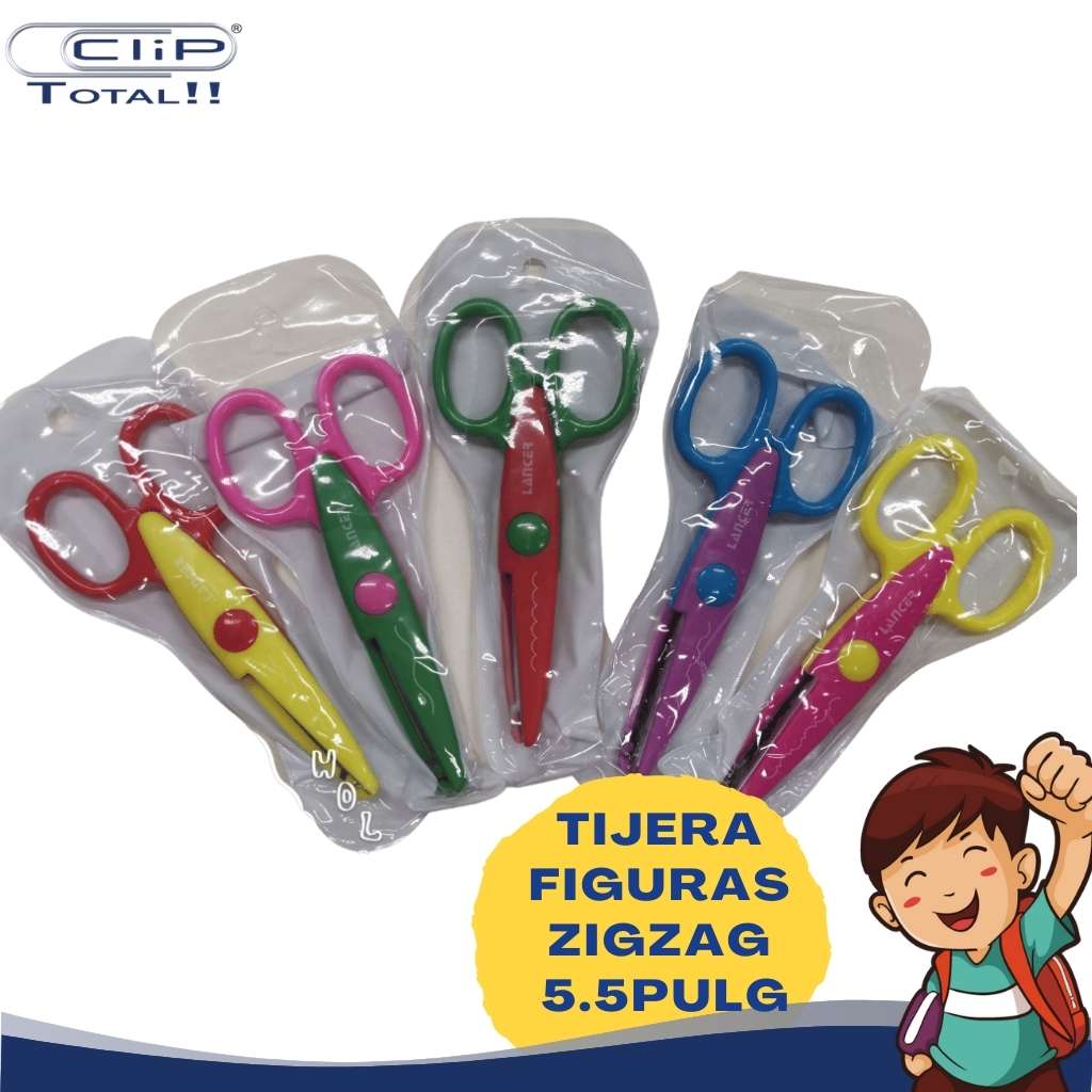 TIJERA FIGURAS ZIGZAG 140MM 5 1/2PULG