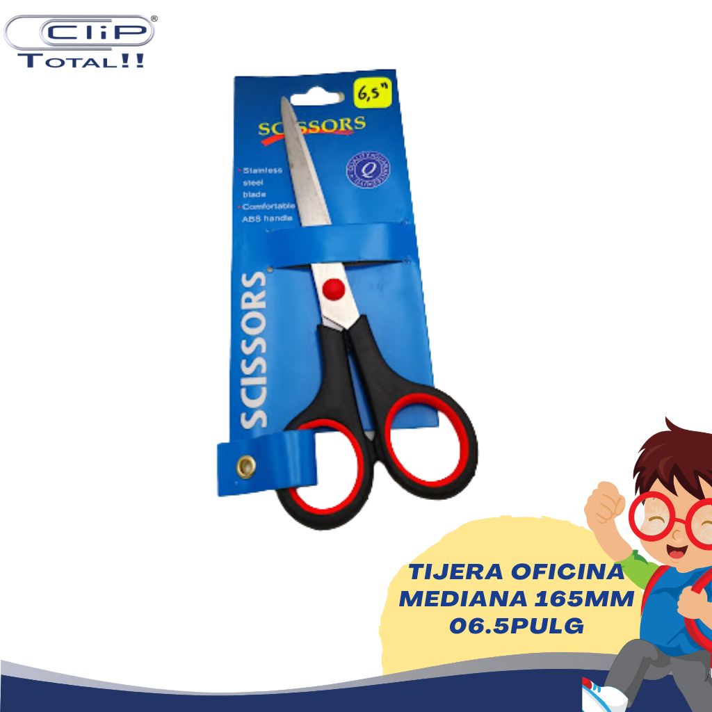 TIJERA OFICINA MEDIANA 165MM 06.5PULG