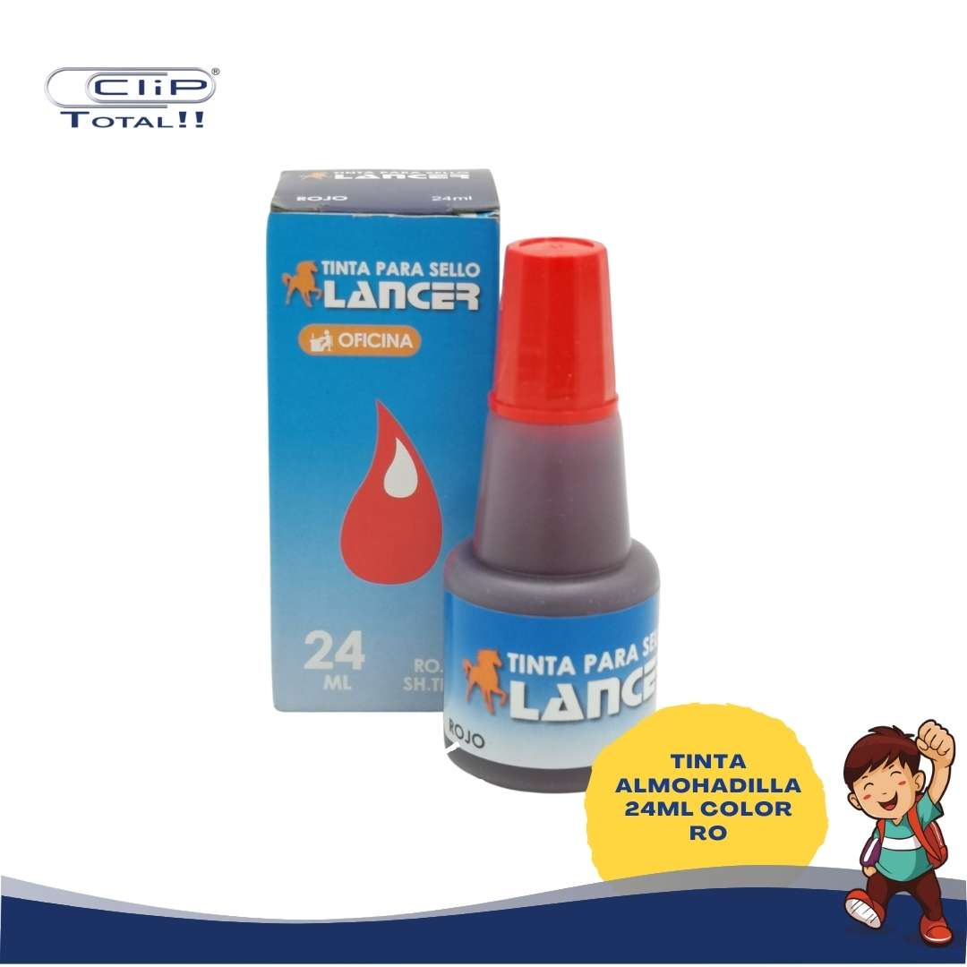 TINTA ALMOHADILLA 24ML COLOR RO